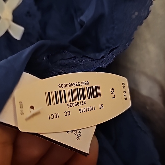 Victoria's Secret panties size L dark blue. - Picture 5 of 5